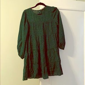 Green lose Zara dress